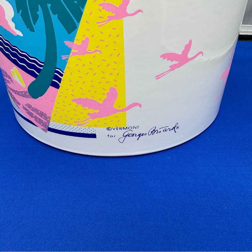 Vintage Georges Briard Retro 80s Beach Ice Bucket - Picture 5 of 10